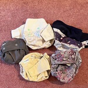 Bundle of Grovia cloth diapers
